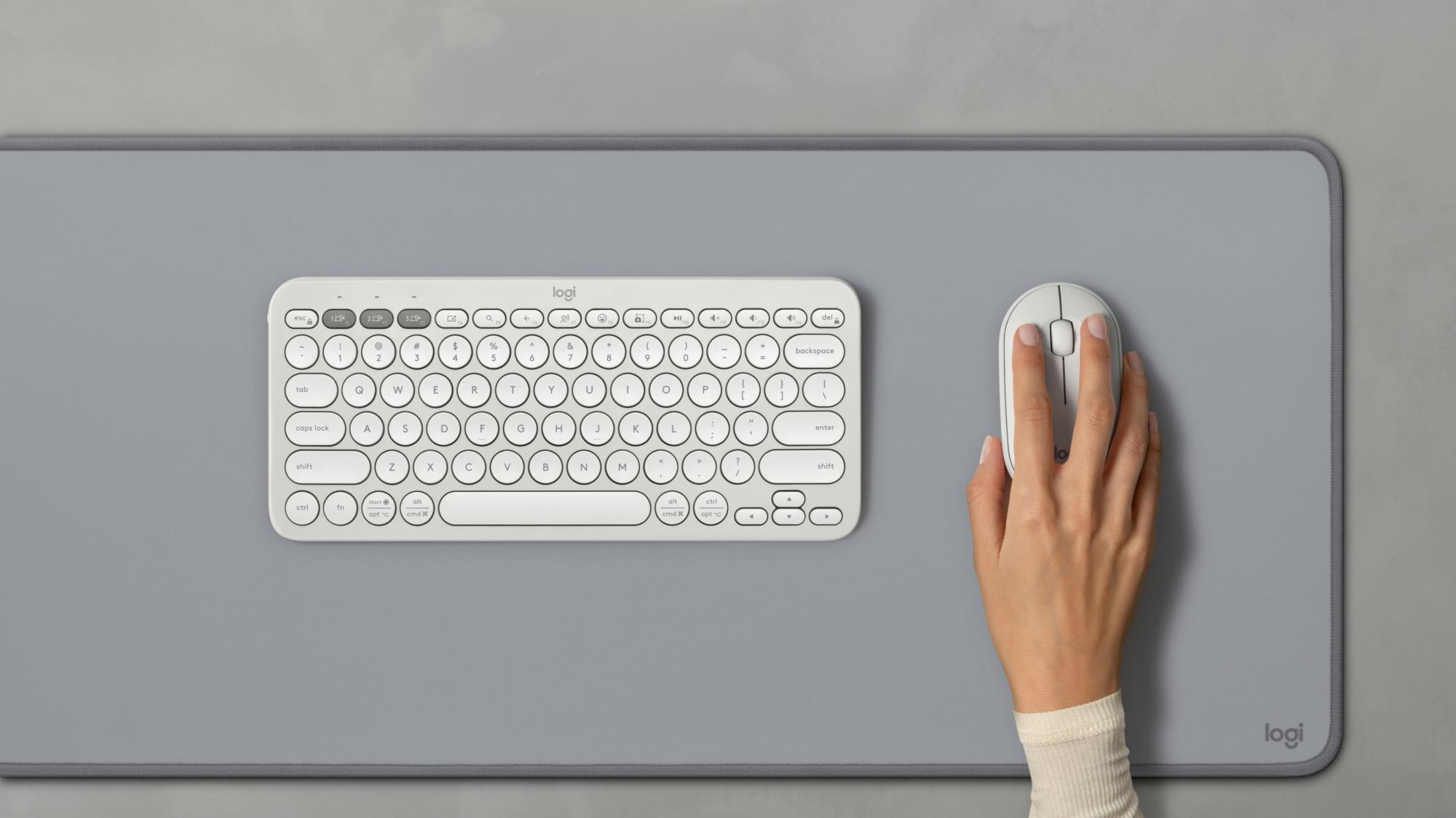 KEYBOARD +MOUSE COMBO PEBBLE 2/WHITE 920-012240 LOGITECH - Image 8