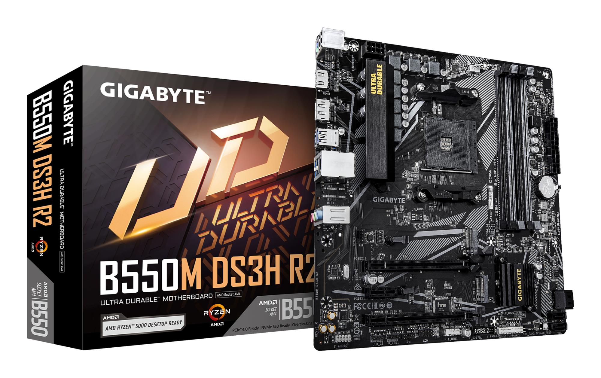 Mainboard GIGABYTE AMD B550 SAM4 Micro-ATX Memory DDR4 Memory slots 4 B550MDS3HR2 - Image 6