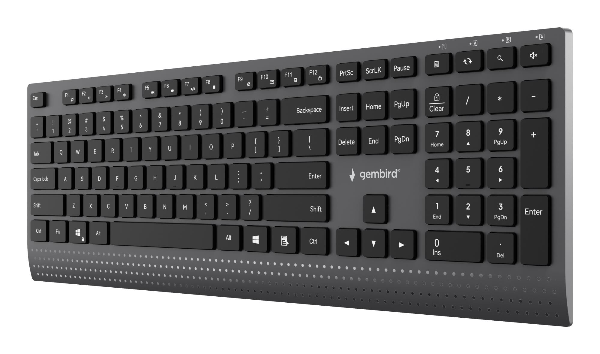 KEYBOARD MULTIMEDIA USB ENG/BLACK KB-MCH-06 GEMBIRD - Image 4