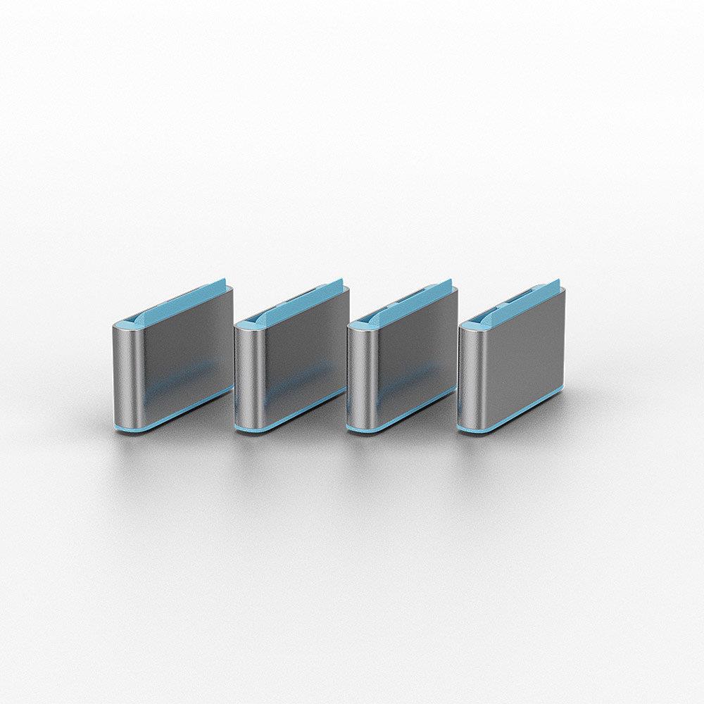 USB PORT BLOCKER 4PACK/BLUE 40465 LINDY - Image 4