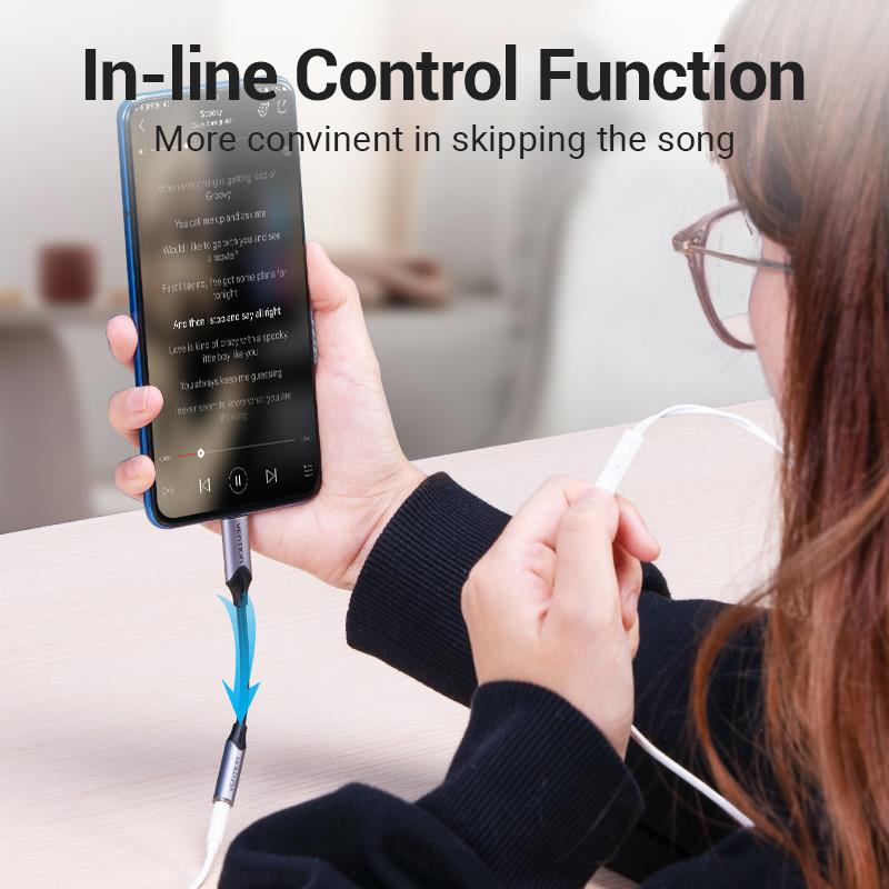 ADAPTER USB-C TO AUDIO 3.5MM/0.1M BGMHA VENTION - Image 9