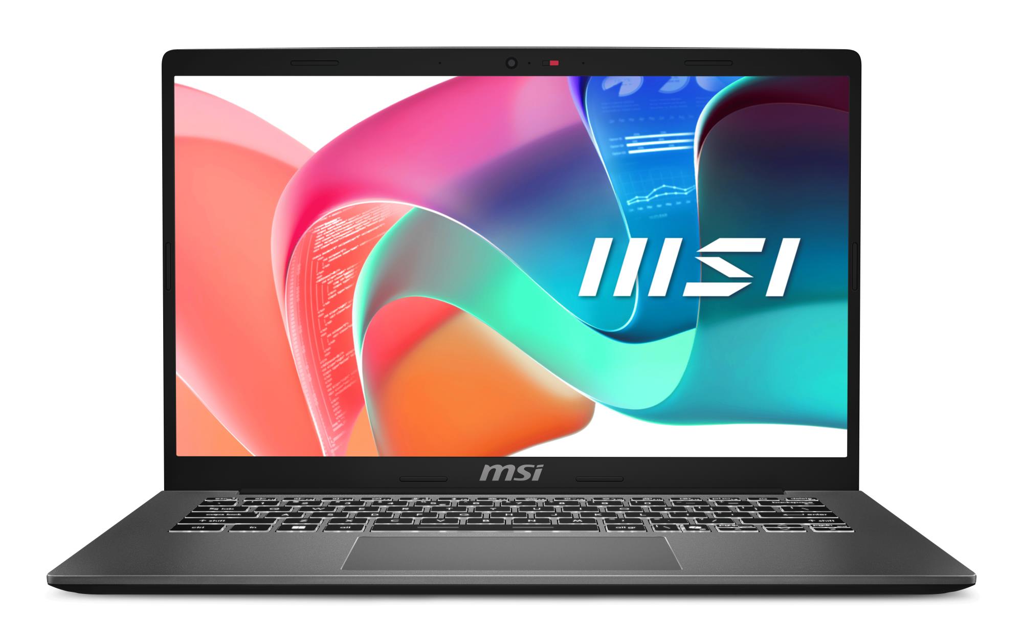 Notebook MSI Modern 14 F1MG-867NL CPU Intel Core 7 150U 14 " 1920 x 1080 pixels RAM 16 GB DDR4-SDRAM SSD 512 GB Discrete graphics Not available On-board graphics Yes OS installed Windows 11 Home Colour Silver Weight 1.5 kg 3200 MHz MODERN14F1MG-867NL