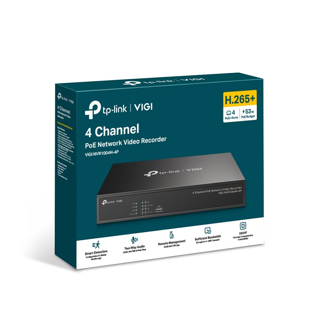 NET VIDEO RECORDER 4CH POE+/VIGI NVR1004H-4P TP-LINK - Image 7