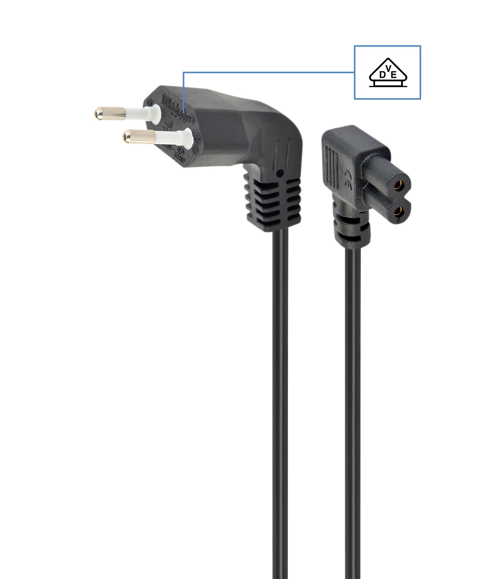 CABLE POWER EU 1M/ANGLED PC-184L GEMBIRD - Image 4
