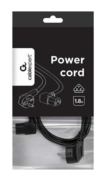 CABLE POWER ANGLED C13 1.8M/PC-186A-075-1.8M GEMBIRD - Image 6