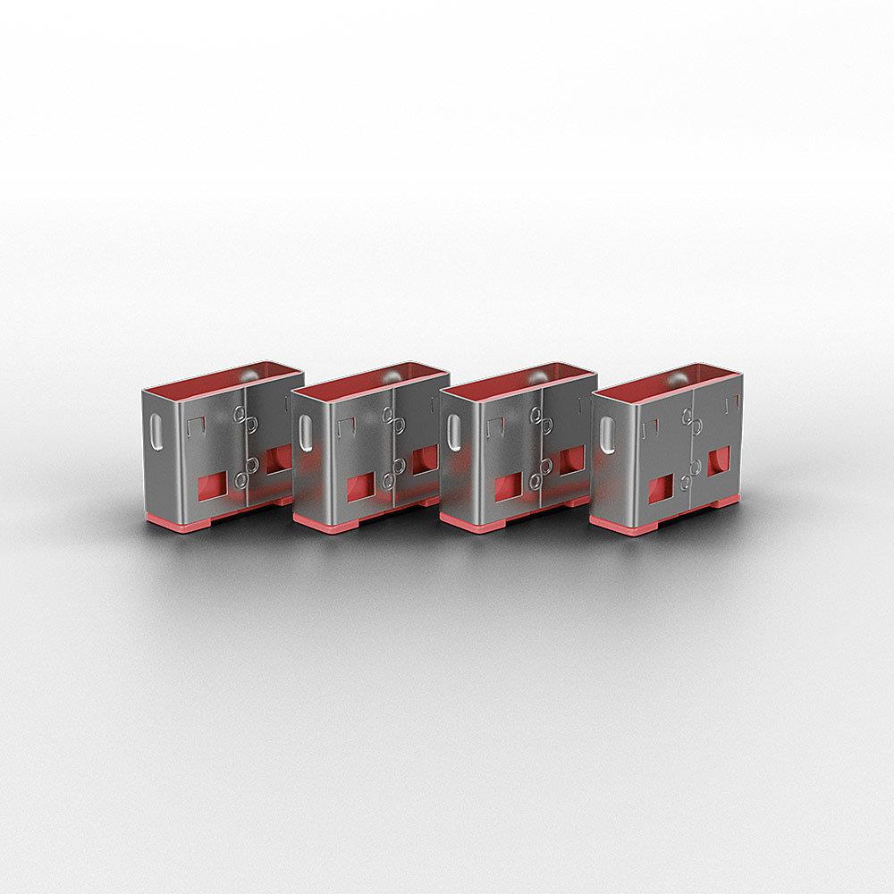 USB PORT BLOCKER 4PACK/PINK 40450 LINDY - Image 4