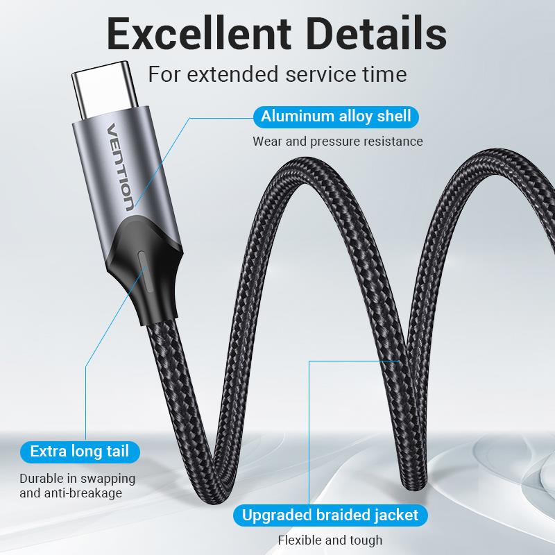 ADAPTER USB-C TO AUDIO 3.5MM/0.1M BGMHA VENTION - Image 12