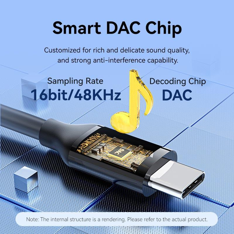 ADAPTER USB-C TO AUDIO 3.5MM/MALE 1.5M BIFBF VENTION - Image 5