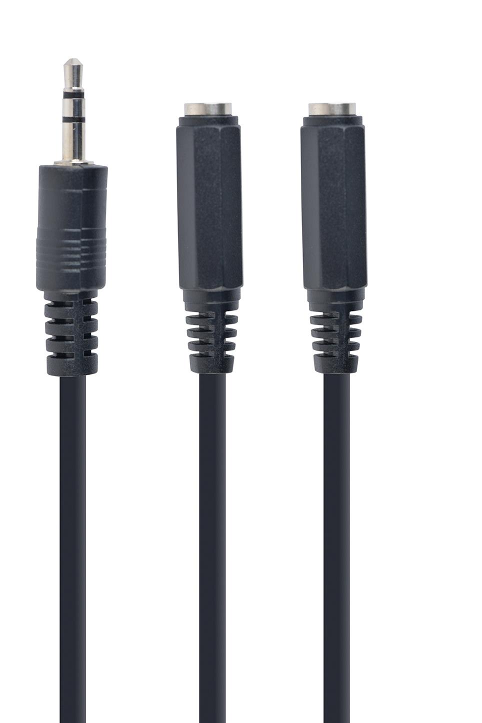 CABLE AUDIO SPLITTER 3.5MM/10CM WHT CCA-415-0.1M GEMBIRD - Image 2