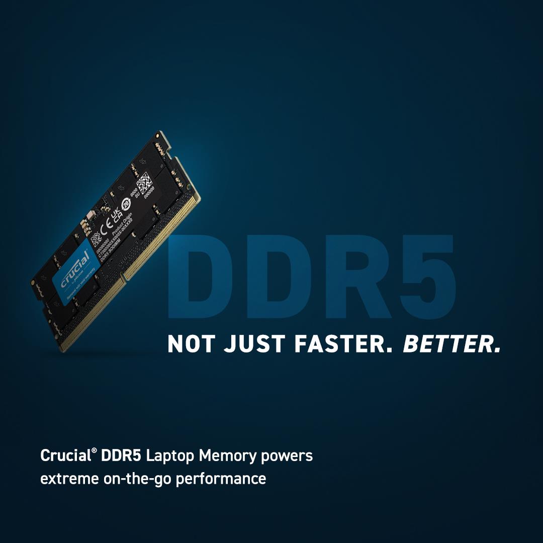NB MEMORY 96GB DDR5-5600 SO/KIT2 CT2K48G56C46S5 CRUCIAL - Image 2