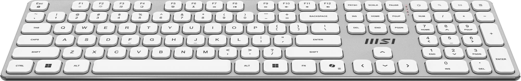 KEYBOARD +MOUSE/FORGE K210 W COMBO WHITE MSI - Image 4