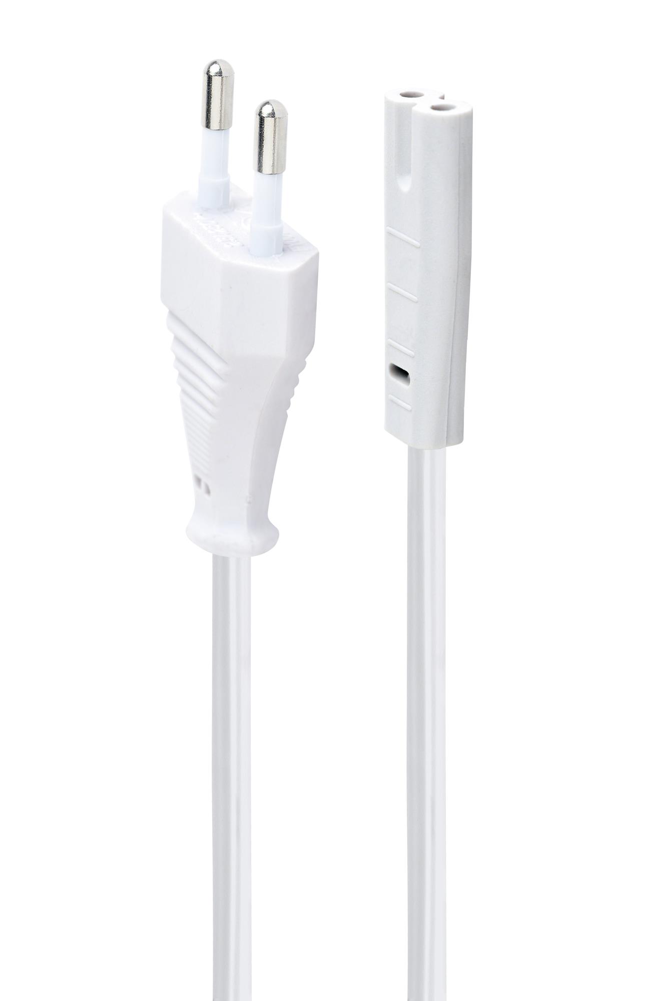CABLE POWER EU 1.8M/WHITE PC-184/2-W GEMBIRD - Image 2