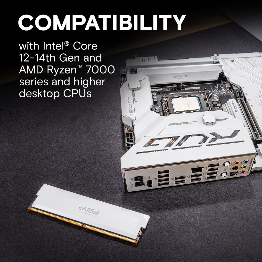 MEMORY DIMM PRO 32GB DDR5-6000/KIT2 CP2K16G60C36U5W CRUCIAL - Image 4