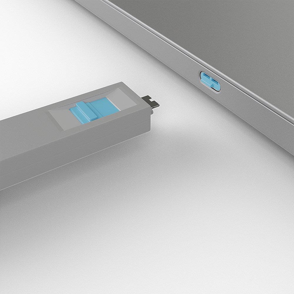 USB PORT BLOCKER 4PACK/BLUE 40465 LINDY - Image 6