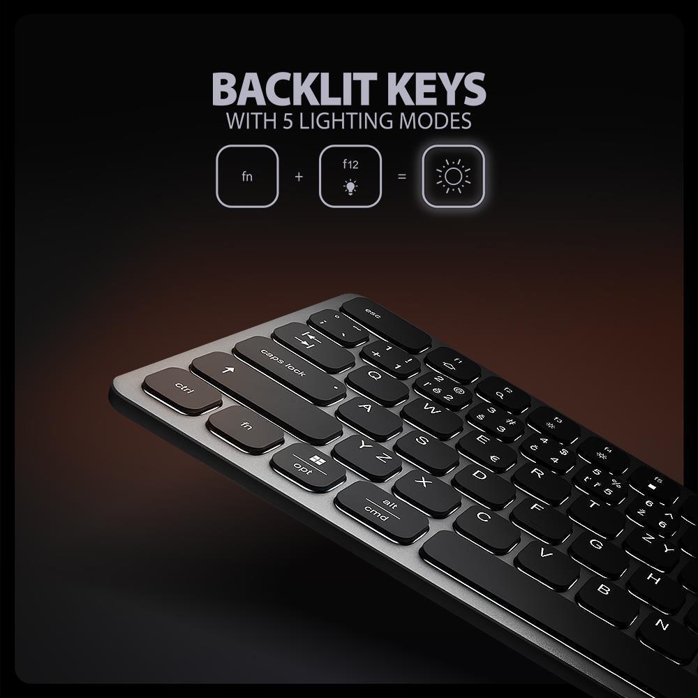 KEYBOARD + I/O HUB 9IN1/0.6M HMC-KB-US AXAGON - Image 12