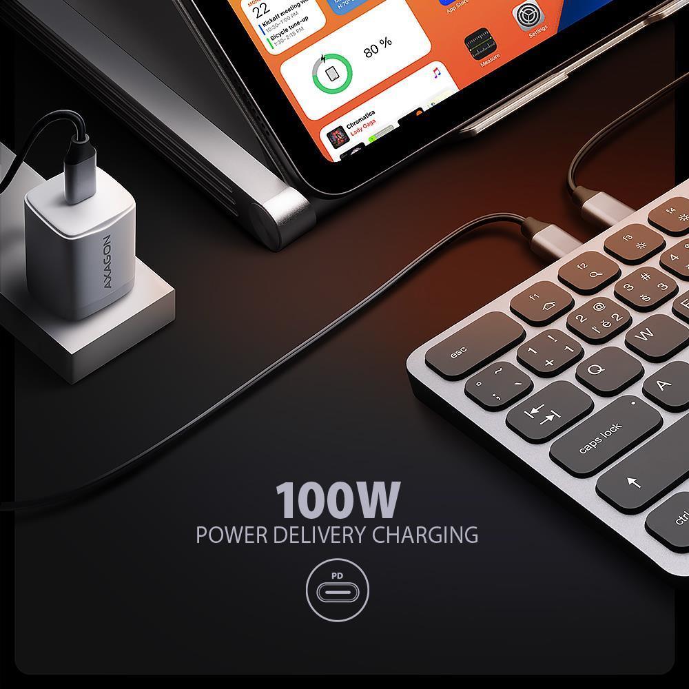 KEYBOARD + I/O HUB 9IN1/0.6M HMC-KB-US AXAGON - Image 11