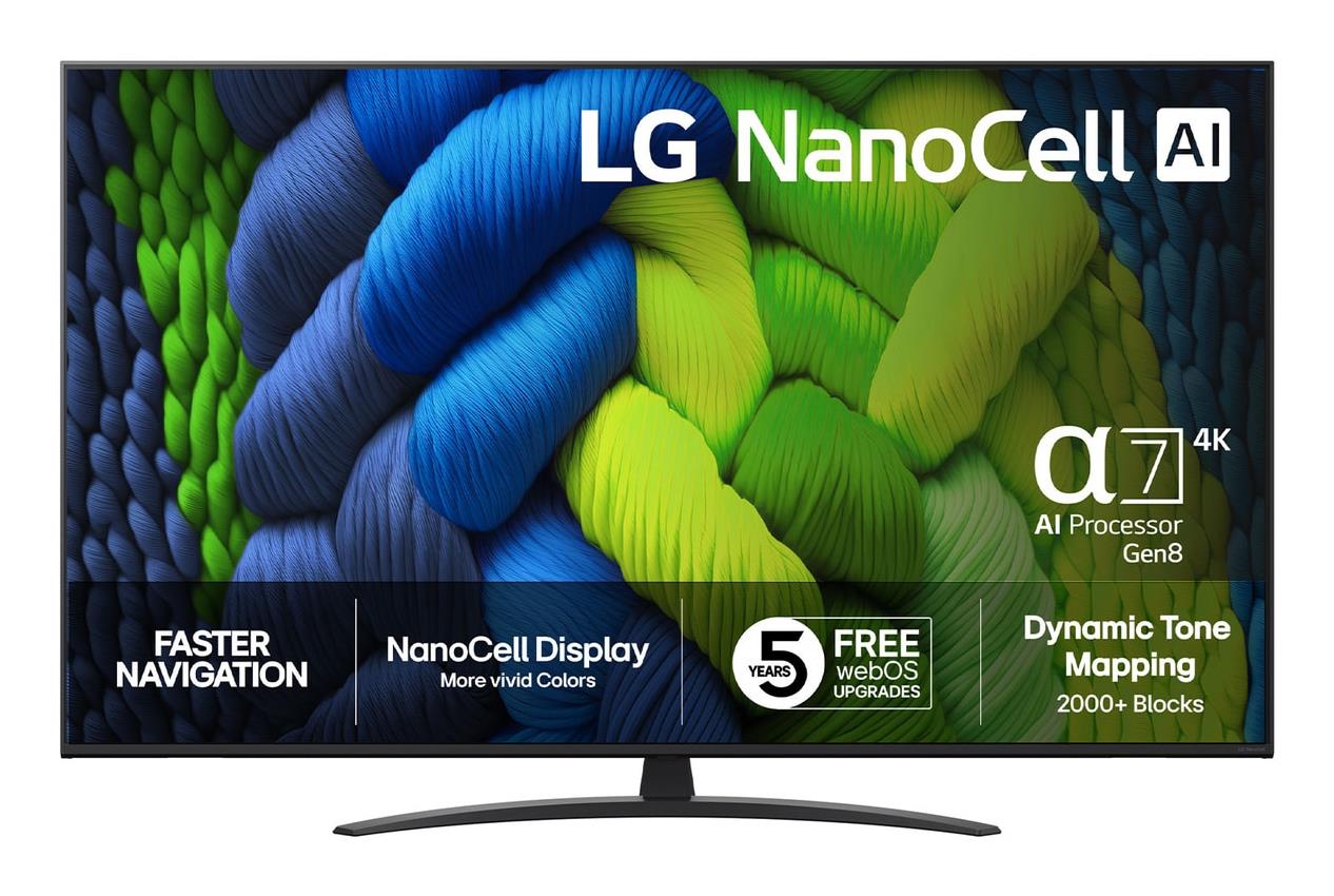 TV Set LG 65 " 4K Ultra HD 3840 x 2160 pixels Flat 16:9 LED 65NANO82A6B