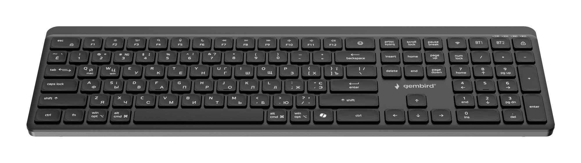 KEYBOARD WRL SLIM BT CYRILLIC/KB-WPS-03-CYRL GEMBIRD - Image 6