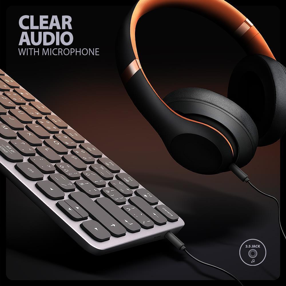 KEYBOARD + I/O HUB 9IN1/0.6M HMC-KB-US AXAGON - Image 8