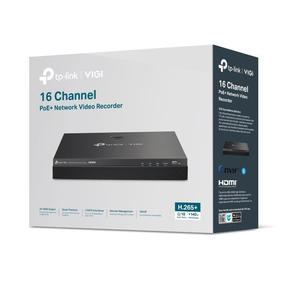 NET VIDEO RECORDER 16CH POE+/VIGI NVR2016H-16MP TP-LINK - Image 7