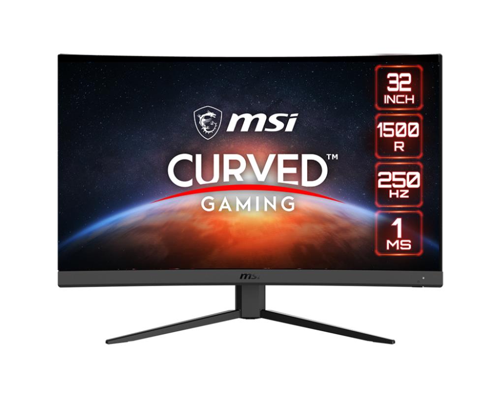 LCD Monitor MSI G32C4X 31.5" Gaming/Curved Panel VA 1920x1080 16:9 250Hz Matte 1 ms Tilt Colour Black G32C4X