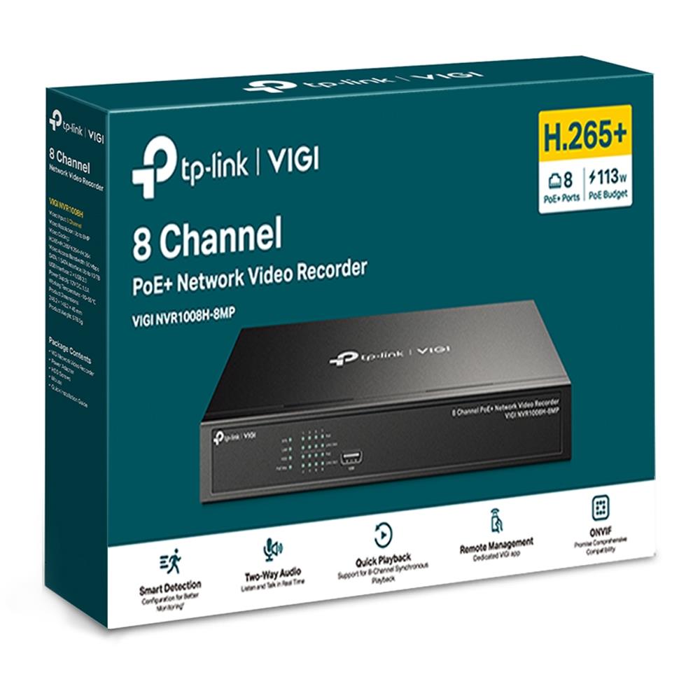 NET VIDEO RECORDER 8CH POE+/VIGI NVR1008H-8MP TP-LINK - Image 8