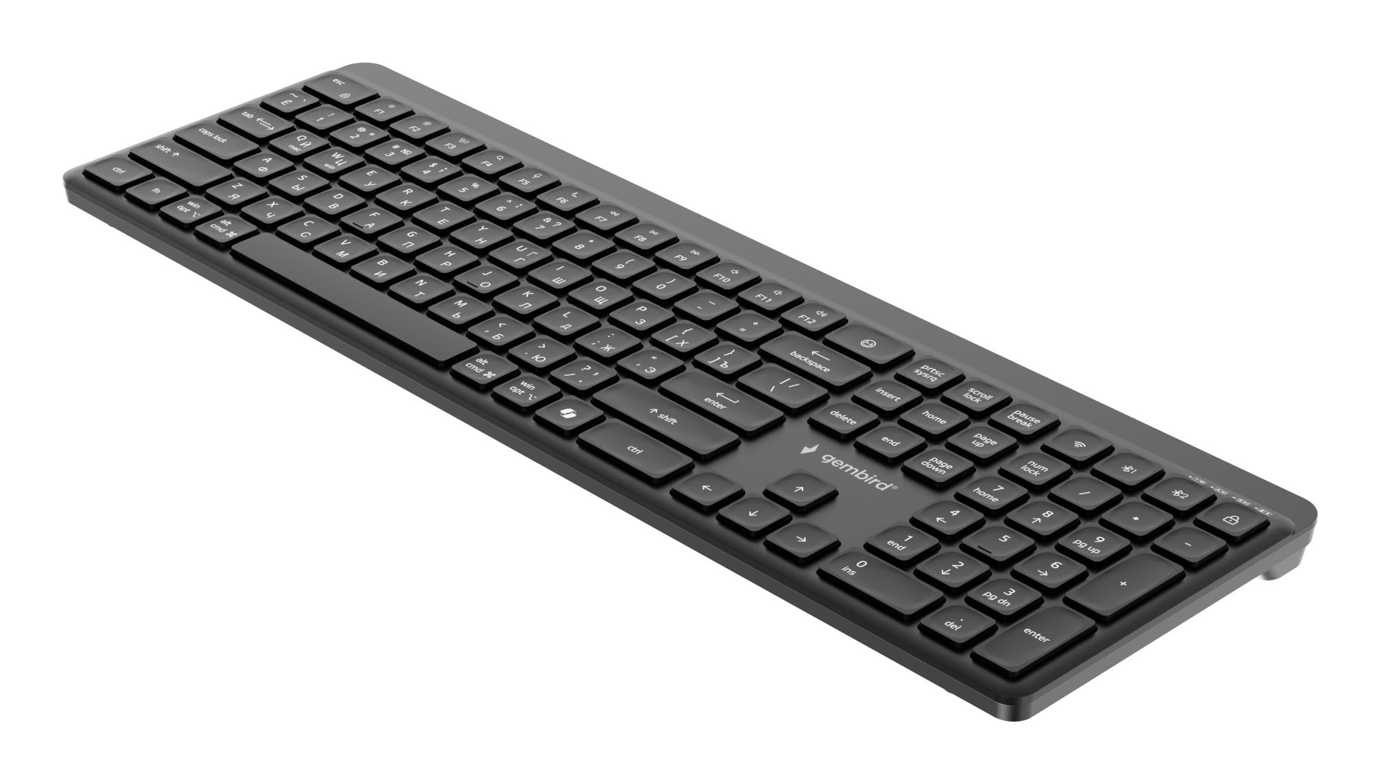KEYBOARD WRL SLIM BT CYRILLIC/KB-WPS-03-CYRL GEMBIRD - Image 3