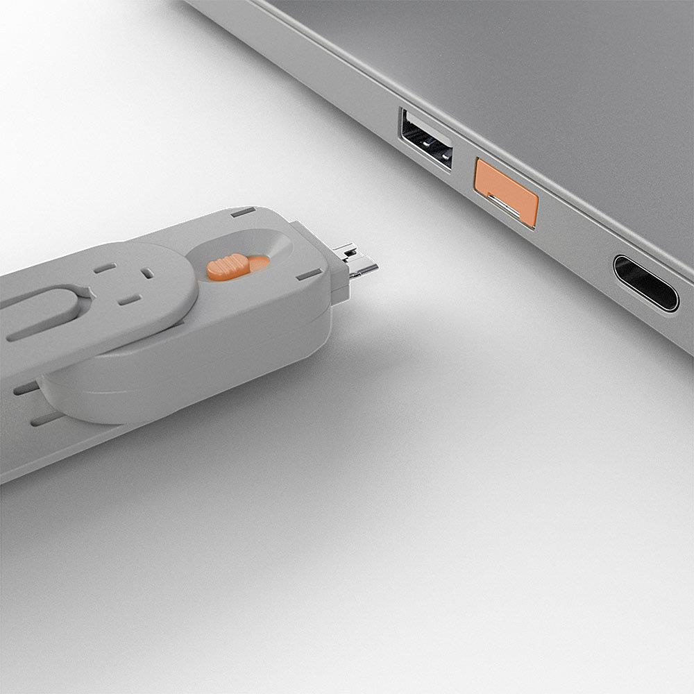 USB PORT BLOCKER 4PACK/ORANGE 40453 LINDY - Image 6