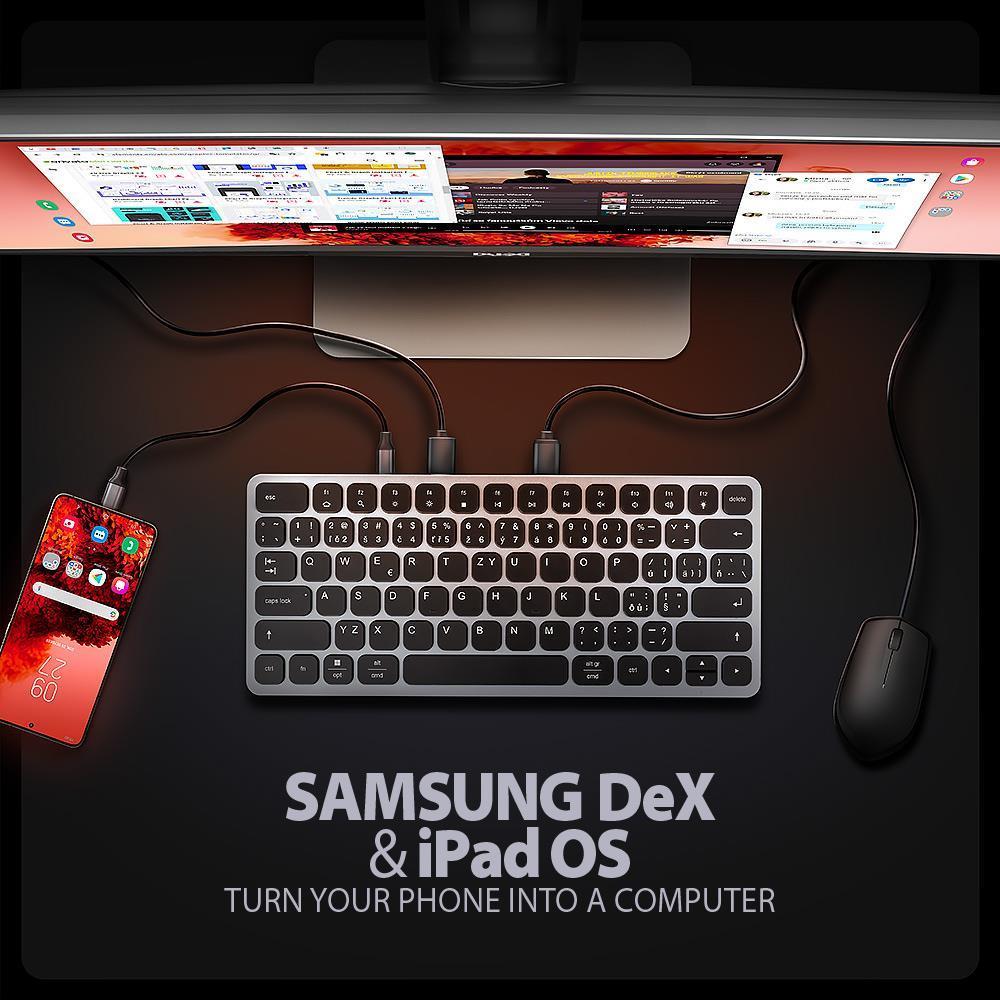 KEYBOARD + I/O HUB 9IN1/0.6M HMC-KB-US AXAGON - Image 15