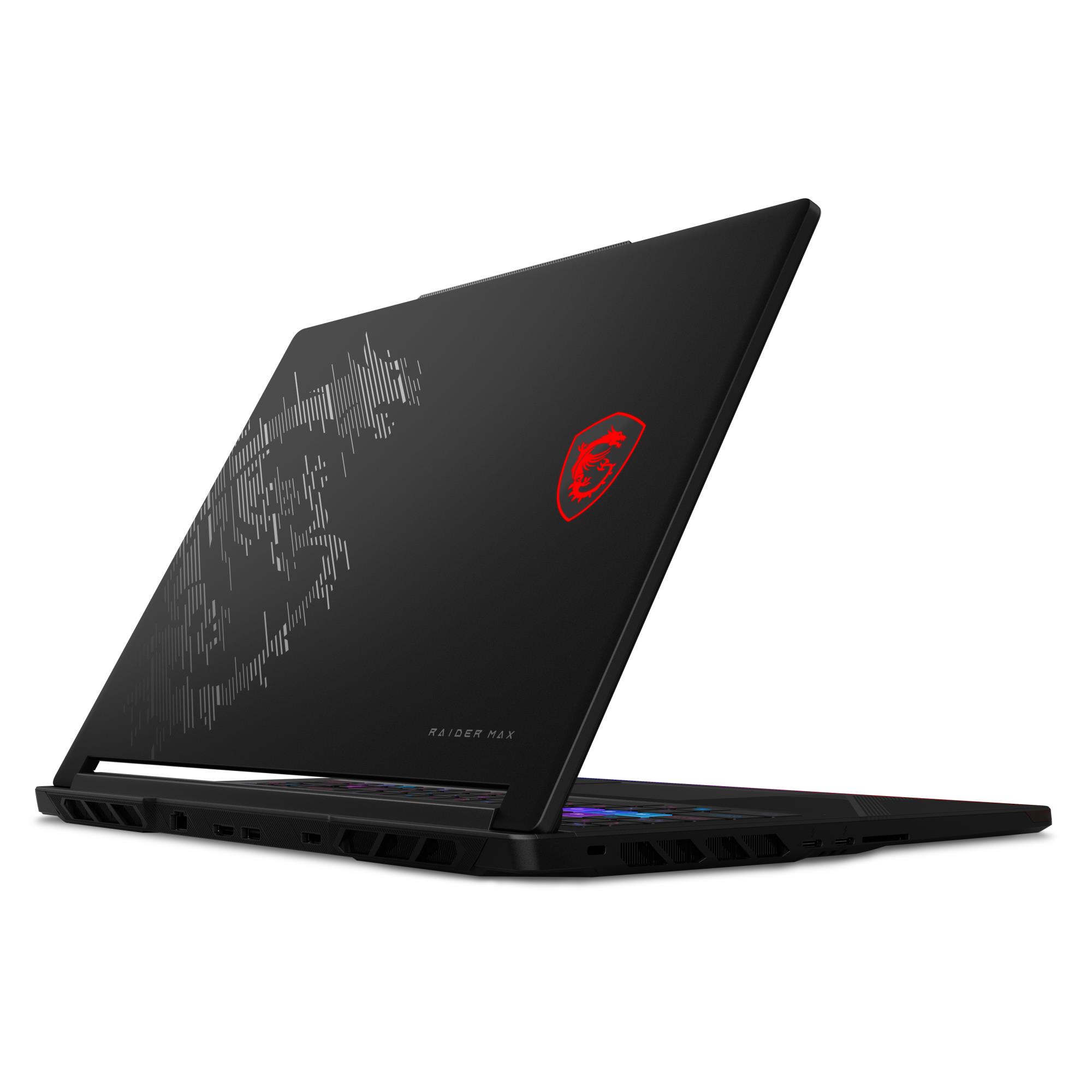 Notebook MSI Raider 16 Max HX B2WJ-038NL CPU Intel Core Ultra 9 290HX Plus 16 " 2560 x 1600 pixels RAM 32 GB DDR5-SDRAM SSD 1000 GB Discrete graphics NVIDIA GeForce RTX 5090 24 GB On-board graphics Yes Numeric keypad Yes OS installed Windows 11 Home Colour Black Weight 2.7 kg 5600 MHz RAIDER16MAXHXB2WJ-038NL - Image 5
