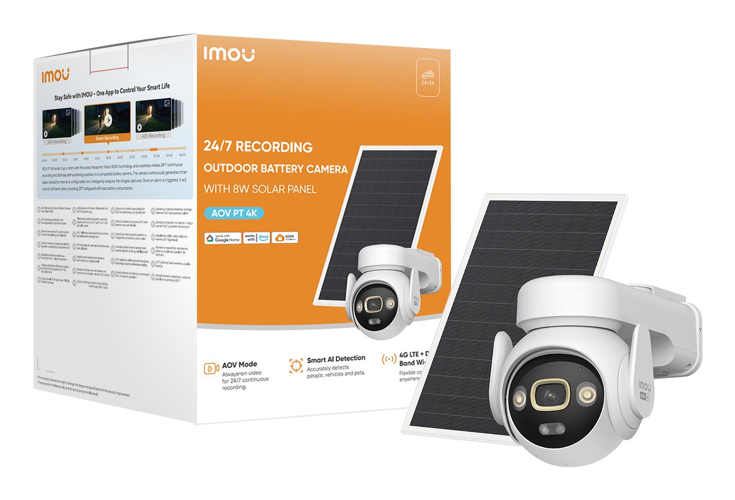 WRL CAMERA AOV PT 4K KIT/IPC-SA7E-T-8M0T3/FSP008 IMOU - Image 2