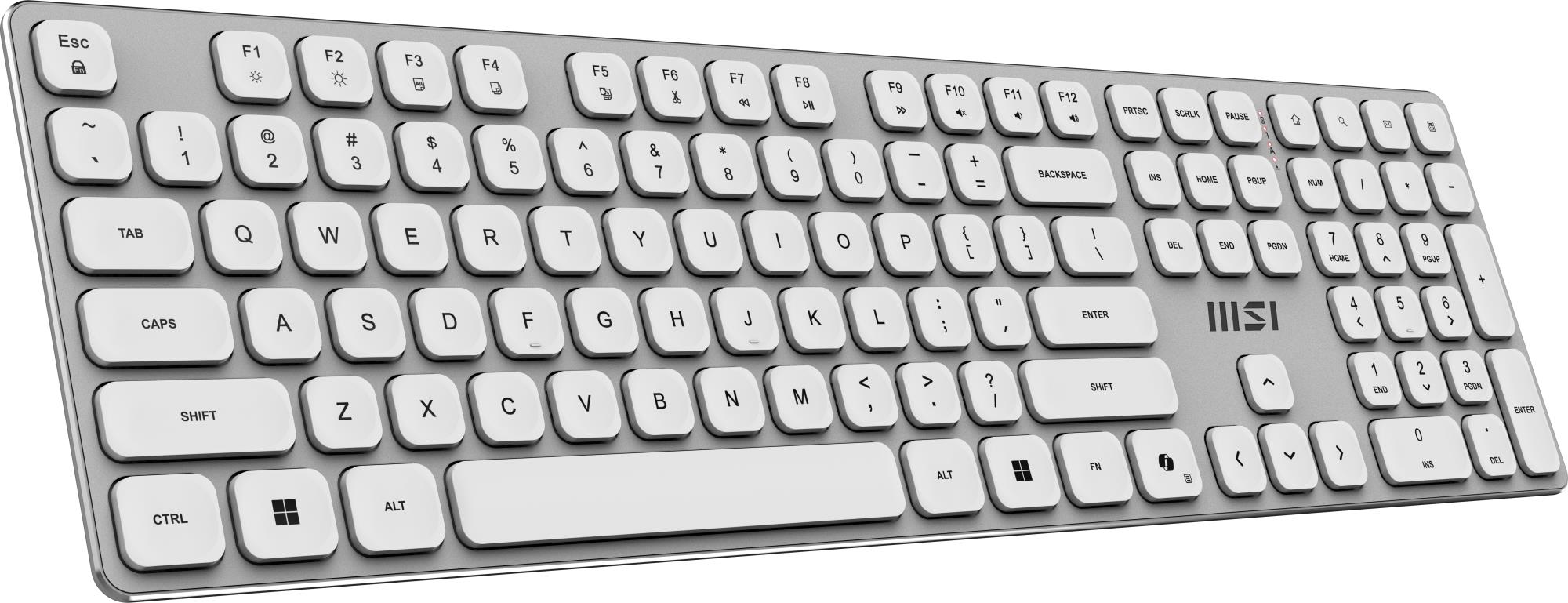 KEYBOARD +MOUSE/FORGE K210 W COMBO WHITE MSI - Image 2