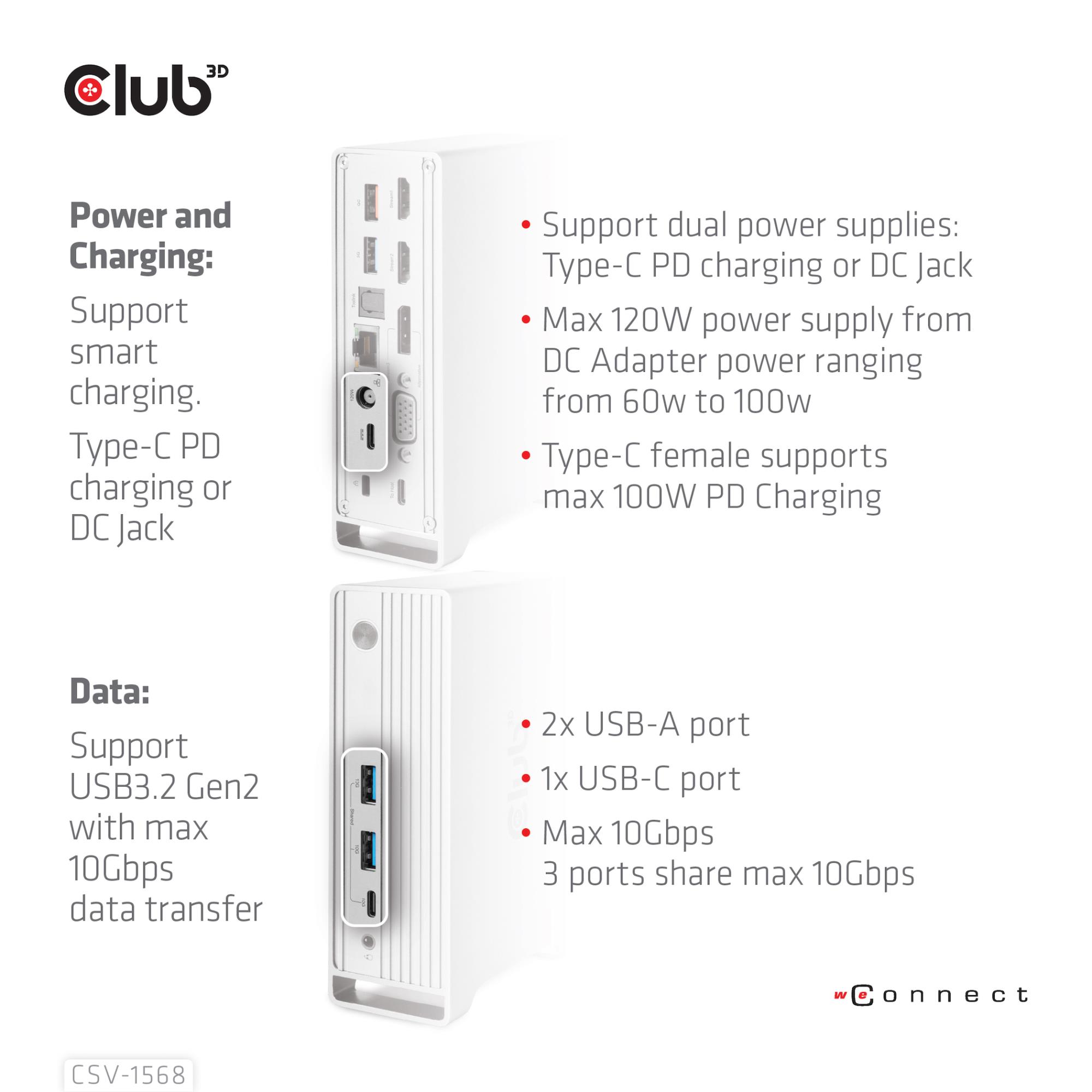 NB ACC DOCKING STATION/USB-C 120W CSV-1568 CLUB3D - Image 10