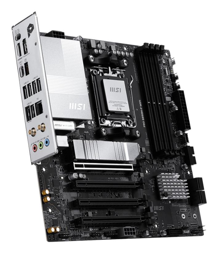 Mainboard MSI AMD B850 SAM5 Micro-ATX Memory DDR5 Memory slots 4 PROB850M-PWIFI - Image 4
