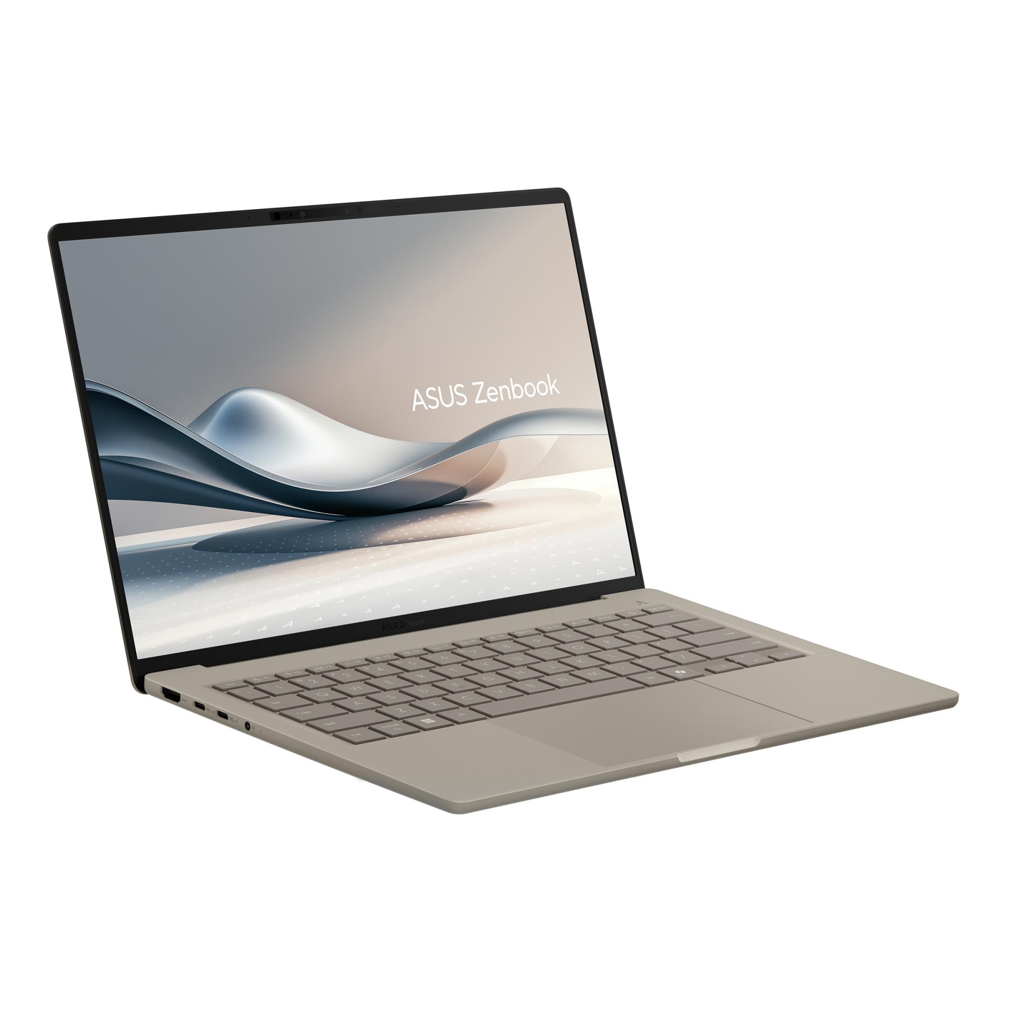 Notebook ASUS ZenBook Series UX3407QA-QD202W CPU Qualcomm Snapdragon X1-26-100 3 GHz 14 " 1920 x 1200 pixels RAM 16 GB LPDDR5x-SDRAM SSD 512 GB Discrete graphics Not available On-board graphics Yes OS installed Windows 11 Home Colour Beige Weight 980 g 90NB1501-M00E30 - Image 3