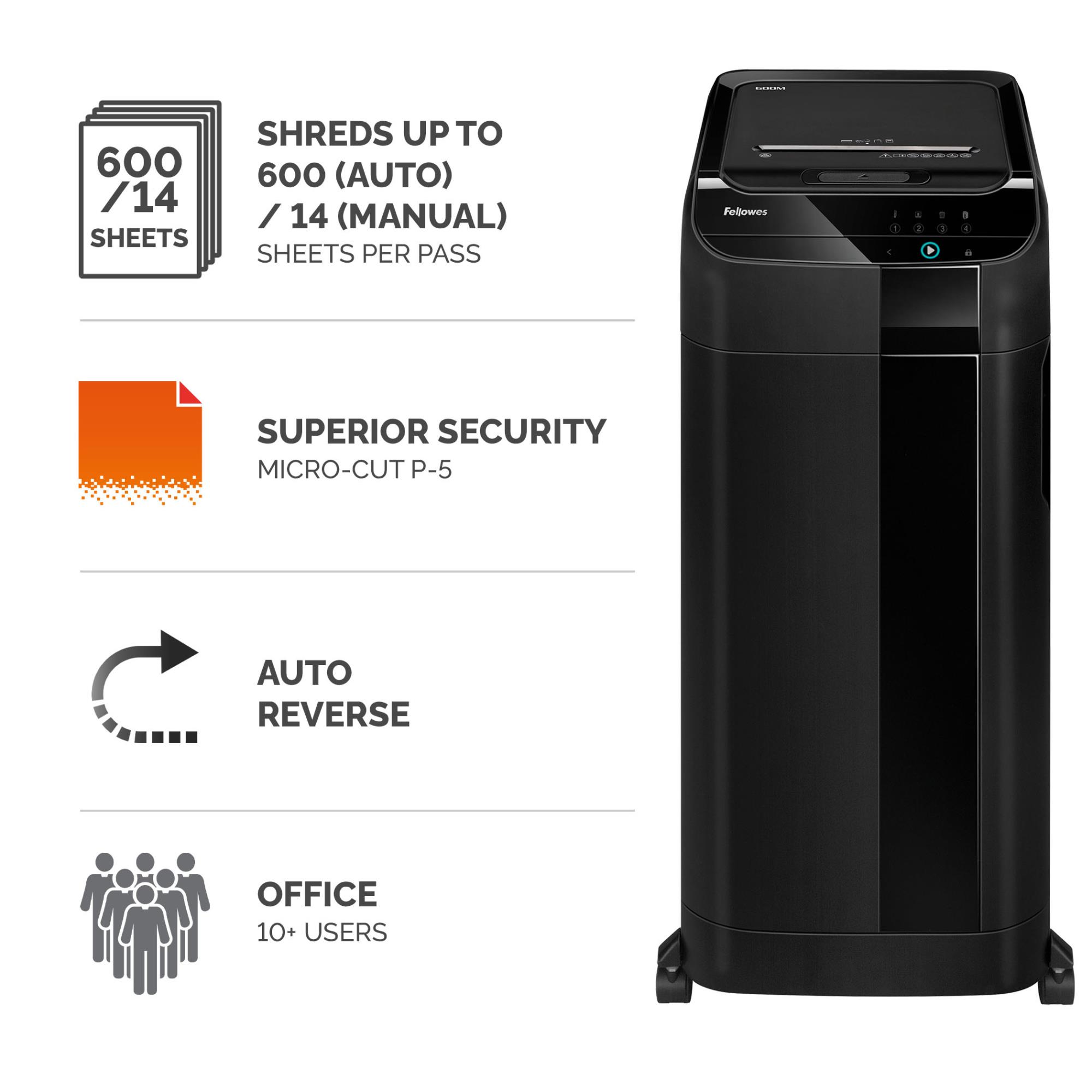 SHREDDER AUTOMAX 600M/4657401 FELLOWES - Image 2