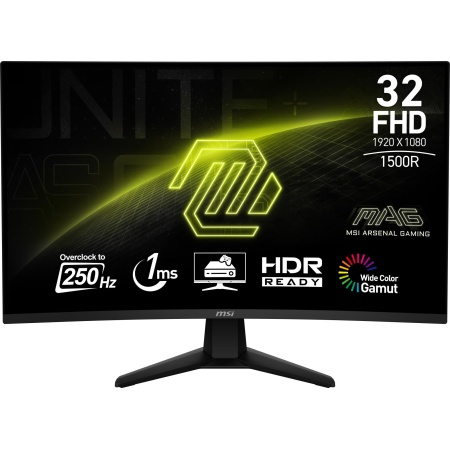 LCD Monitor MSI 31.5 " 1920 x 1080 pixels Full HD Native aspect ratio 16:9 Curved MAG32C6X