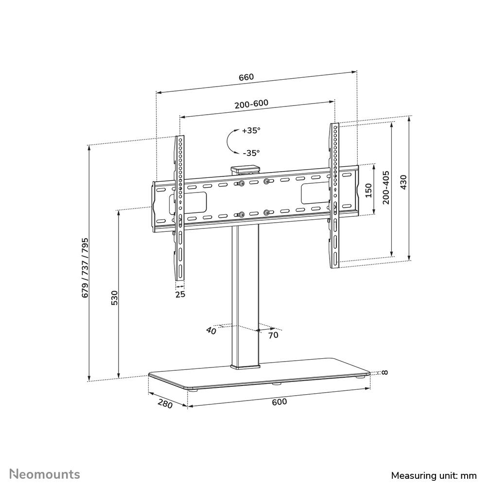 TV SET ACC DESK MOUNT 37-70"/DS45-430BL16 NEOMOUNTS - Image 20