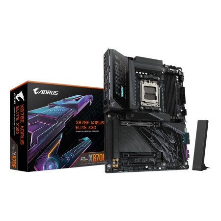 Mainboard GIGABYTE AMD X870E Socket AM5 ATX RAM DDR5-SDRAM 4xSlots Wi-Fi Yes Bluetooth Yes 4xNumber of M.2 (M) slots X870E A ELITE X X870EAELITEX