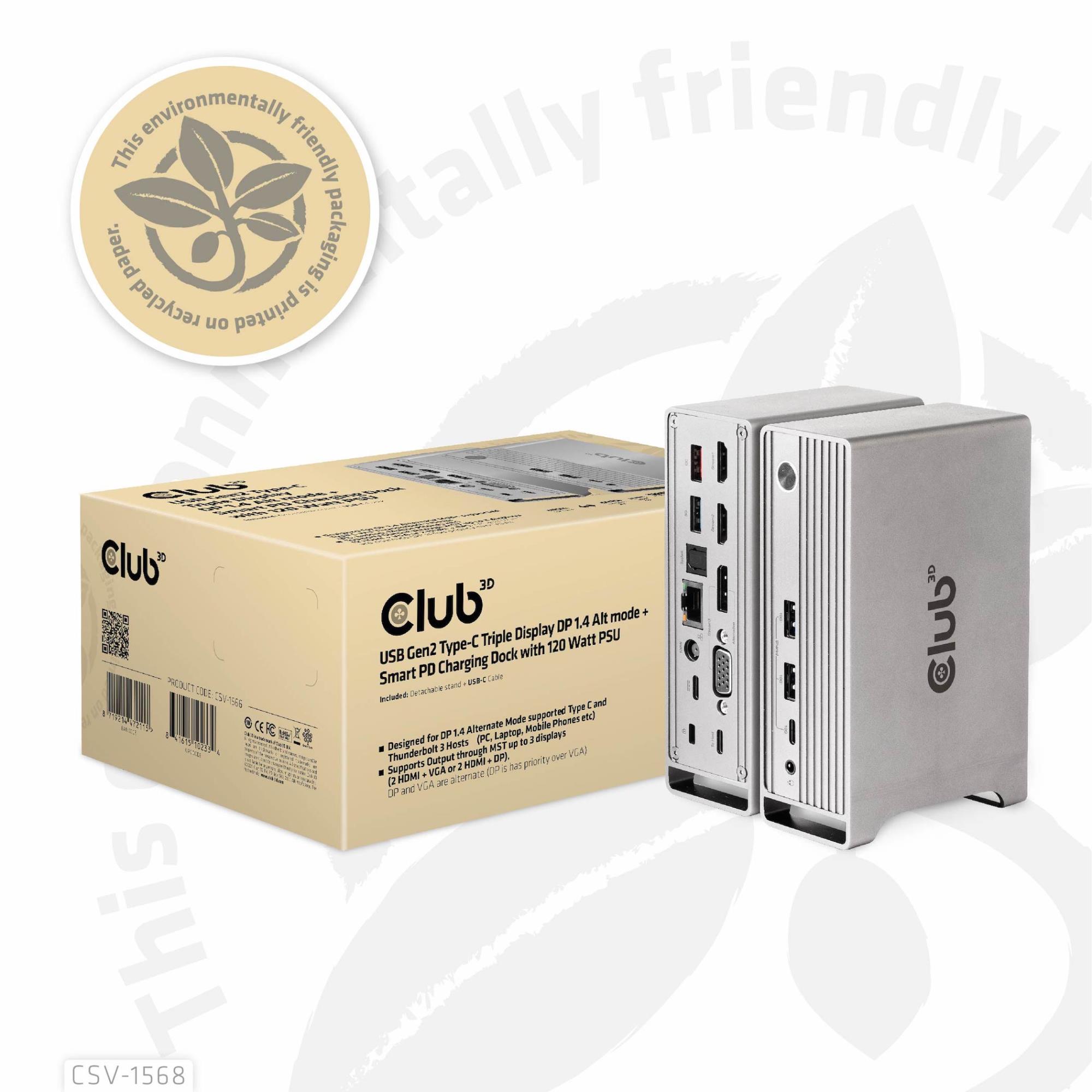NB ACC DOCKING STATION/USB-C 120W CSV-1568 CLUB3D - Image 14