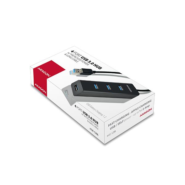 I/O HUB USB3.0 4PORT CHARGING/1.2M HUE-S2BL AXAGON - Image 13