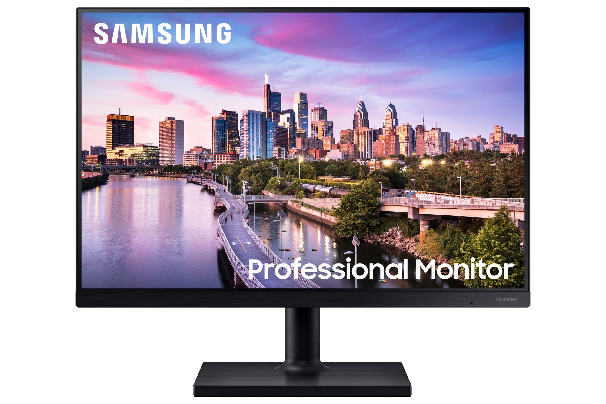 LCD Monitor SAMSUNG T45F 24" Business Panel IPS 1920x1200 16:10 75Hz Speakers Swivel Pivot Height adjustable Tilt Colour Black LF24T450GYUXEN