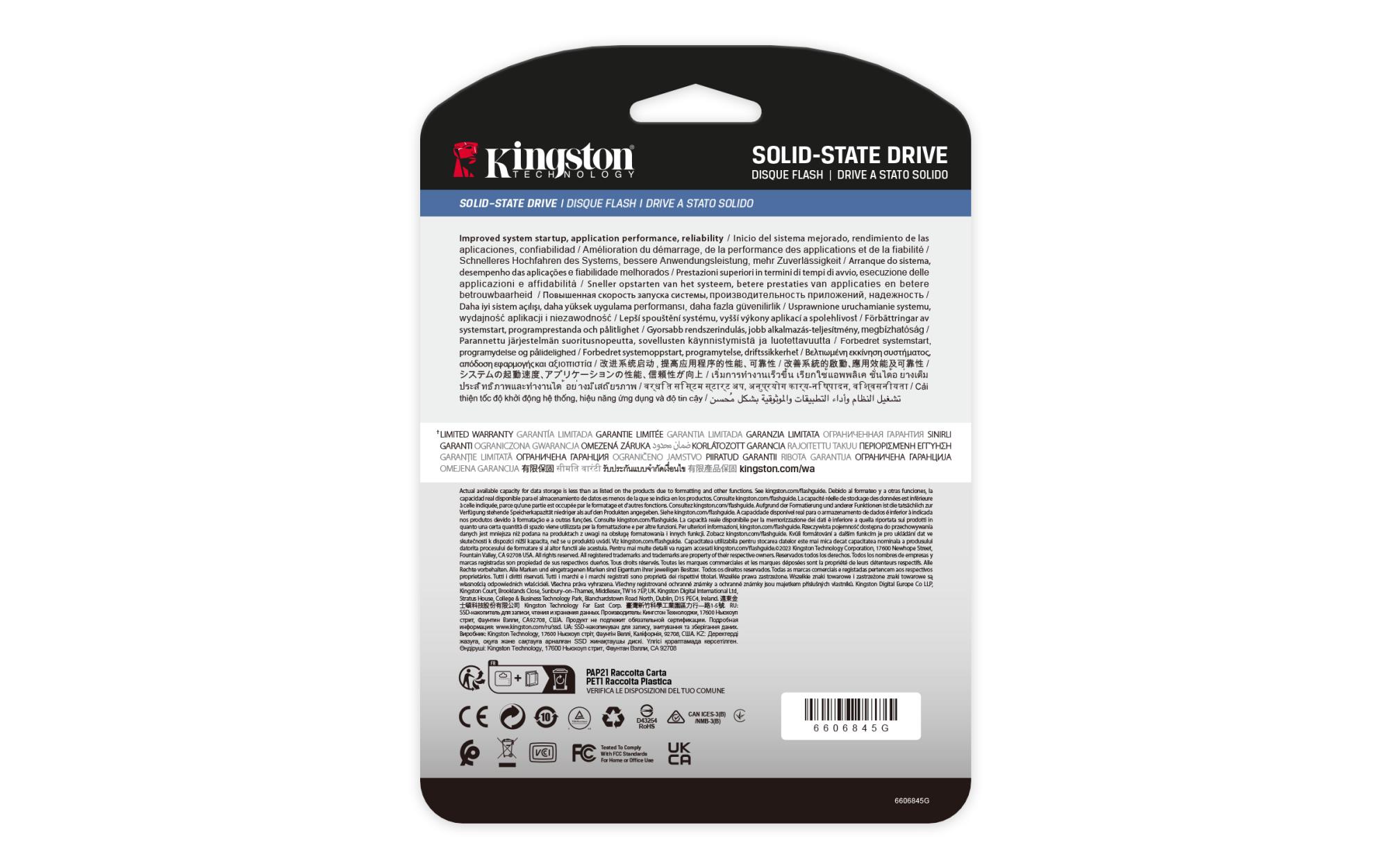 SSD KINGSTON SSD series DC3000ME 7.68TB NVMe NAND flash technology 3D TLC Write speed 10000 MBytes/sec Read speed 14000 MBytes/sec Form Factor U.2 TBW 14.016 TB MTBF 2000000 hours SEDC3000ME/7T6 - Image 5