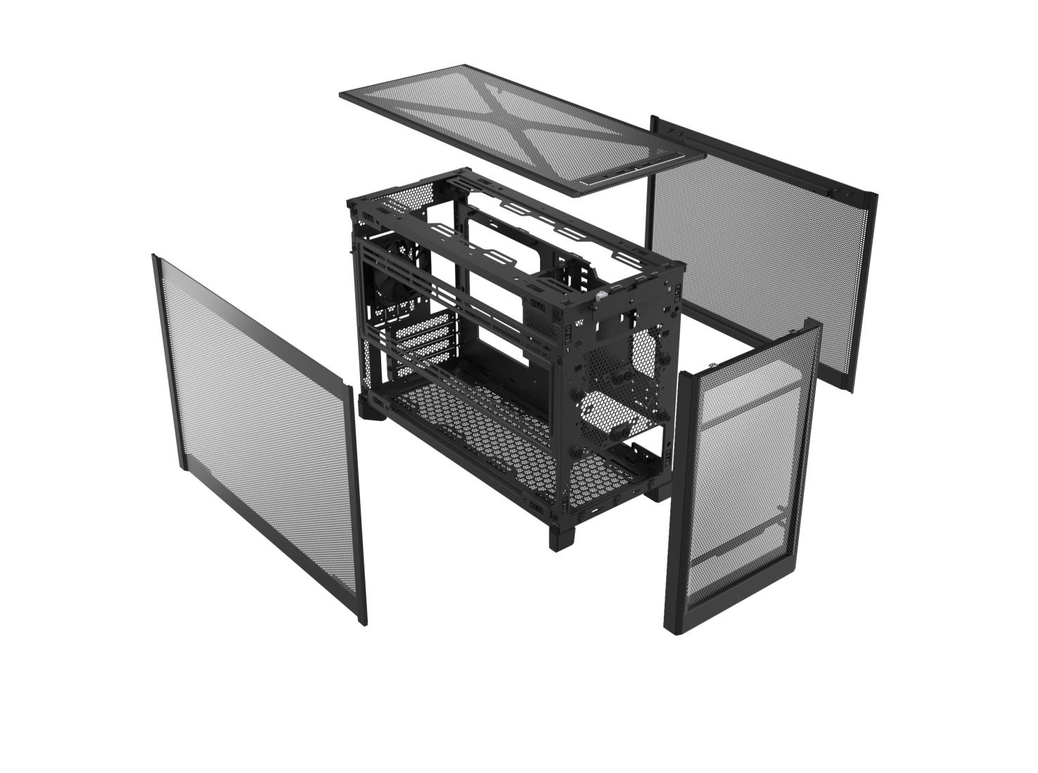 Case MONTECH micro ATX/Mini-ITX Black Mini Tower PC Ten TEN(B) - Image 8