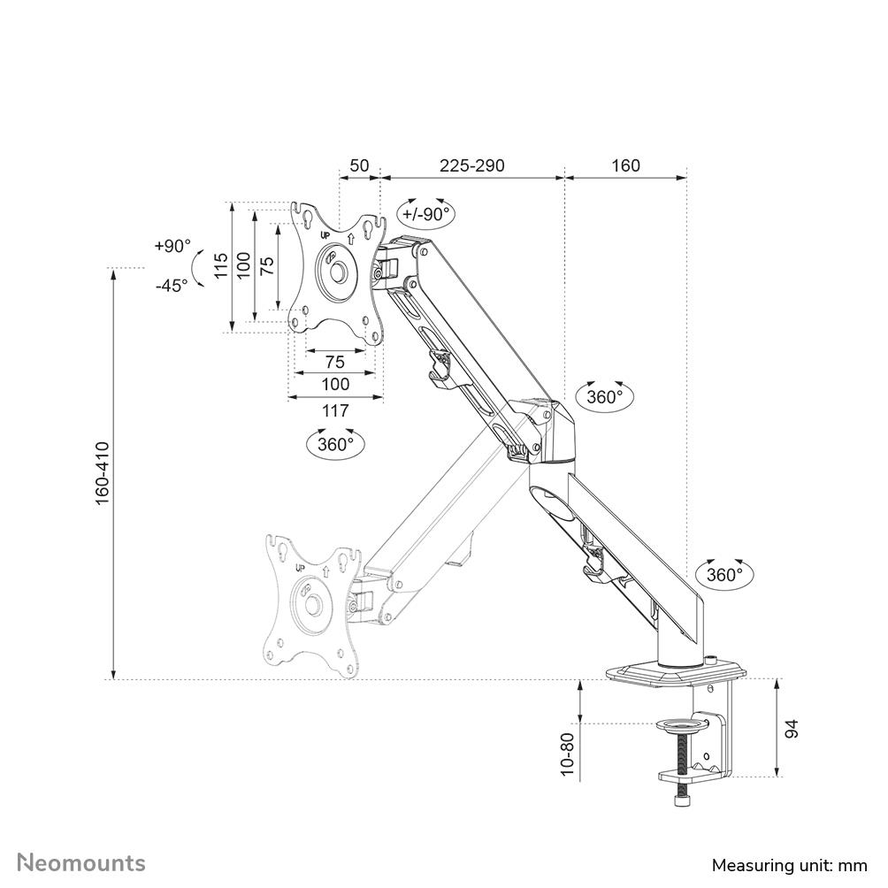 MONITOR ACC DESK MOUNT 17-27"/DS70-700BL1 NEOMOUNTS - Image 18