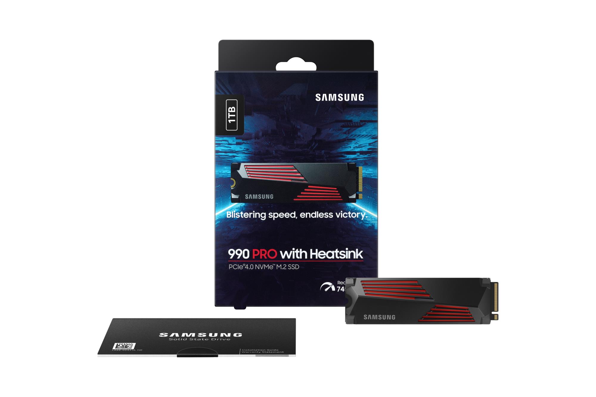 SSD SAMSUNG 990 PRO with Heatsink 1TB M.2 PCIE NVMe MLC Write speed 6900 MBytes/sec Read speed 7450 MBytes/sec 2.3mm TBW 600 TB MTBF 1500000 hours MZ-V9P1T0CW - Image 11