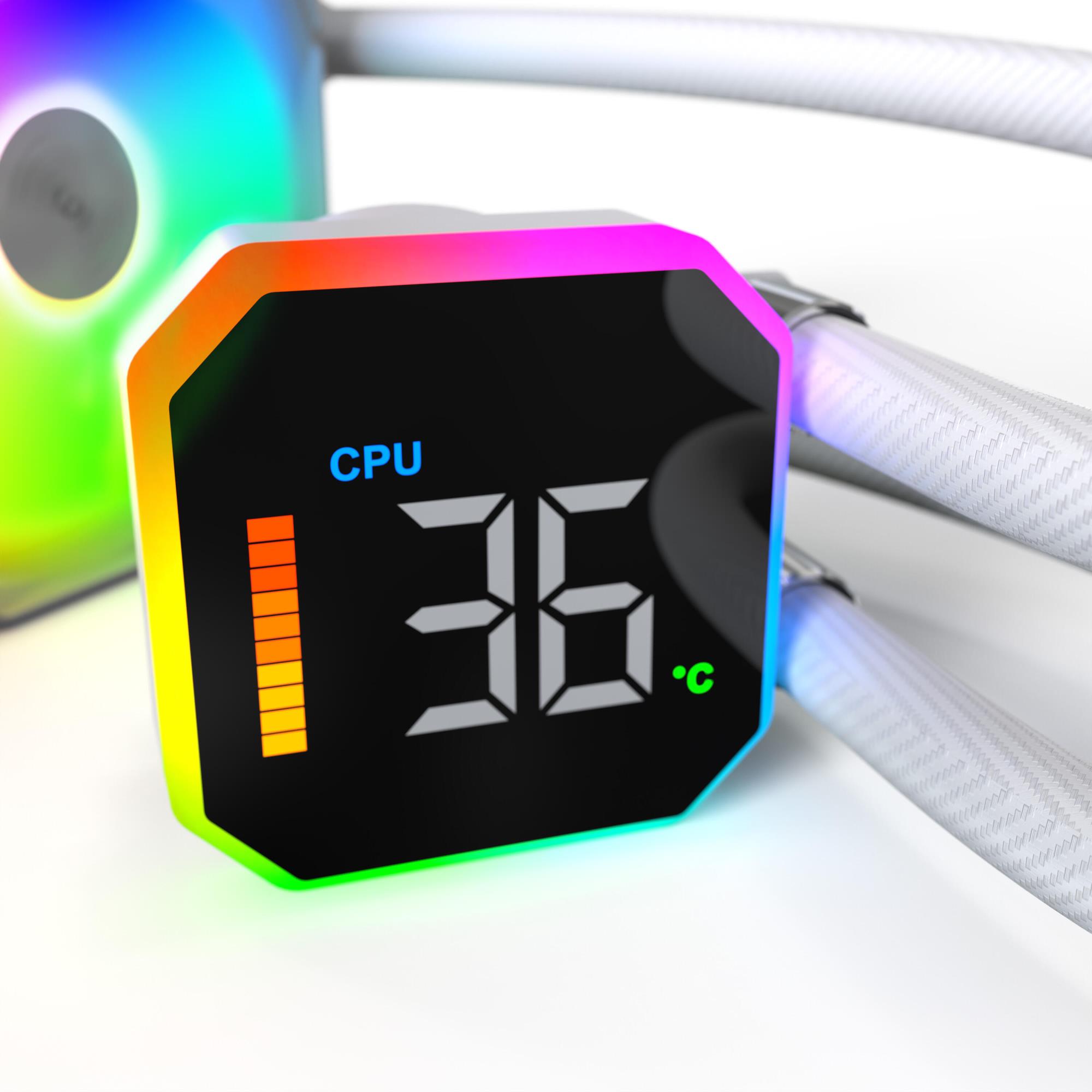 CPU COOLER MULTI SOCKET WHITE/HYPERFLOW DIGITAL 240 MONTECH - Image 5