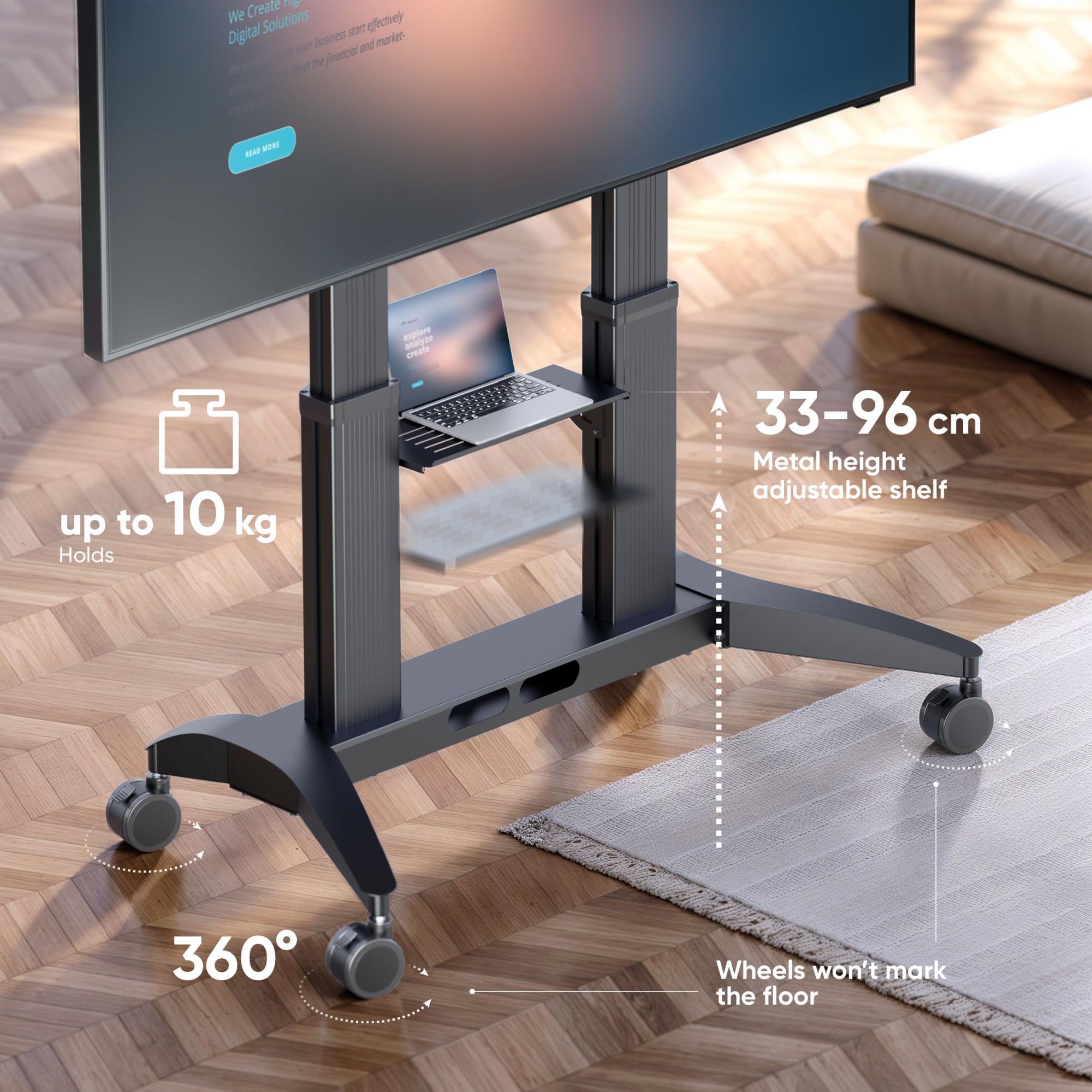 TV SET ACC MOBILE STAND/70-110" BLACK TS2821-B ONKRON - Image 7