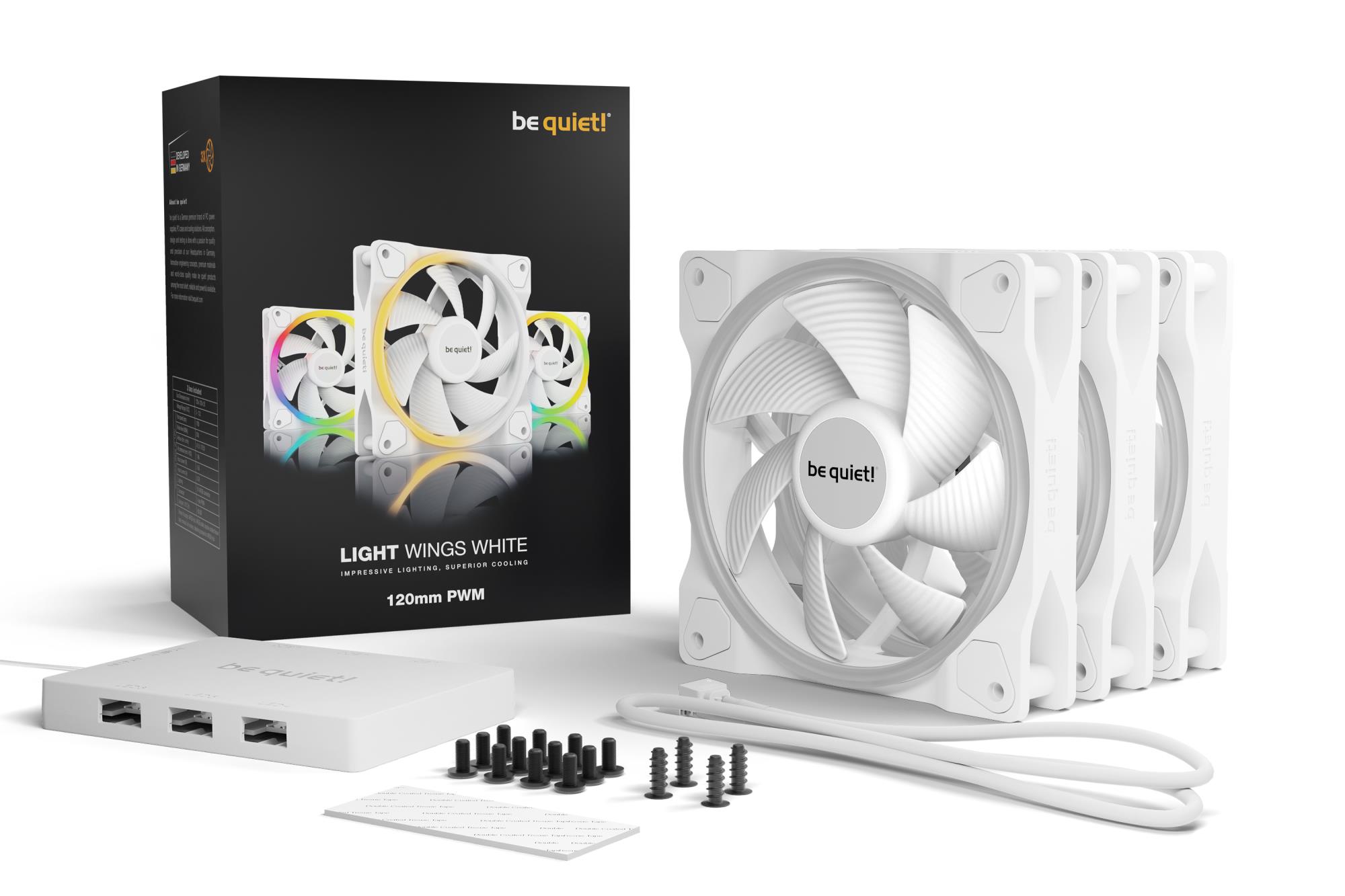 CASE FAN 120MM LIGHT WINGS PWM/WHITE PWMBL100 BE QUIET - Image 5