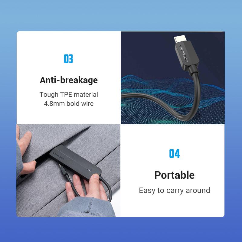I/O HUB 5-IN-1 USB-C/0.15M TGOBB VENTION - Image 15